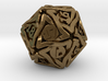 'Twined' Dice D20 Spindown Life Counter Die 24mm 3d printed 