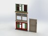 Set A001 of windows and door. Scale 1 / 1:32 / 1:3 3d printed 