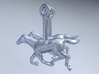Horse (without Jockey) Earrings 3d printed 