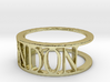 Typo LONDON Ring (Size 8) 3d printed 