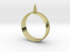 Size 16 223-Designs Bullet Button Ring  3d printed 