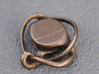 Cylinder Knot 3d printed Bronze