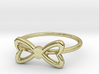 Knuckle Bow Ring, subtle and chic. 3d printed 
