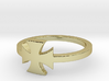 Outlaw Biker Iron Cross (small) Ring Size 11 3d printed 