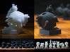 Surreal Chess Set - My Masterpieces - The Pawn 3d printed White and Black Pawns
