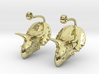 Triceratops Head earrings 3d printed 