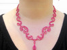 Floral Vine Necklace w/ Toggle Clasp in Nylon 3d printed 