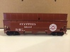 HO Seaboard Air Line (SAL) 3-bay hopper extension 3d printed Finished SAL chip car using extension on a Stewart car