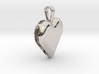 Double heart pendant 3d printed 
