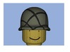 US HELMET WWII Normandy for lego 3d printed 