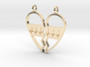 Split Heart Pendant 3d printed 