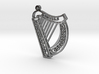 McGurran Irish Harp Pendant 3d printed 