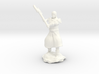 Human Fighter Noblewoman with Greataxe & Chainmail 3d printed 