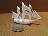 HMS Surprise ~1/1000 scale 3d printed With quarter to show scale