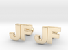 Monogram Cufflinks JF 3d printed 