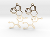Molecule LSD Earrings 3d printed 