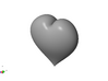Love heart 3d printed isometric