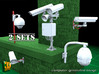 Surveillance cameras (double pack) 3d printed surveillance camera - set