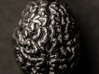 Precious metal brain pendant from MRI scan 3d printed 