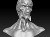 Alien bust 3d printed 