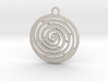 Spiral maze pendant  3d printed 