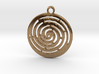 Spiral maze pendant  3d printed 