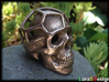 Double Skull Pendant 3d printed Stainless Steel