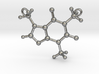 Caffeine Molecule Necklace 3d printed 