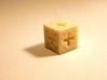 Jerusalem Cube Fractal Pendant 3d printed Sandstone