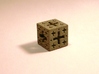 Jerusalem Cube Fractal Pendant 3d printed Polished Metallic Plastic