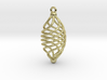 EARRING TWISTED 3d printed 