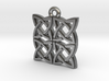 "Gothic Knot" Pendant, Cast Metal 3d printed 