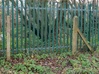 Concrete Fence Posts 3d printed The prototype photographed just outside Penistone station