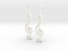 Musical Staff Earings 3d printed 