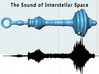 The Sound of Interstellar Space Waveform Pendant 3d printed Waveform capture and model
