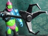 Trap Jaw's Grabber V2 3d printed Black Strong & Flexible Painted