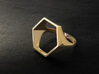 Hexagon Ring - Sz5 3d printed 