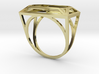 Wire Emerald Ring - US Size 08 3d printed 