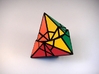 Fractured Tetrahedron Puzzle 3d printed Mid-Turn