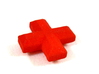 Medical Plus Signs, Set of 3 Tokens for Flash Poin 3d printed Side View in Red Strong & Flexible
