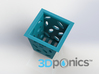 Planter (Square) - 3Dponics  3d printed Visit our website (https://www.3dponics.com) and join our Google+ community (https://plus.google.com/u/0/communities/111638904033818784260)