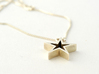 Star Pendant Necklace (JN0149_STRPD) 3d printed polished silver pendant / getbli
