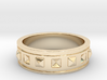 Ring with Studs - Size 4 3d printed 
