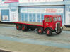 1:43 AEC Mammoth Major Mk1 Cab & 8Whl Chassis 3d printed Fitted with flatbed body