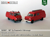 SET 2x Feuerwehr-Fahrzeugen (N 1:160) 3d printed 