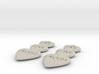 Live Love Laugh Hearts Earrings 3d printed 