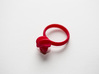 Flora Ring 3d printed Flora Ring in Red Strong & Flexible