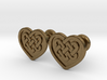 Heart Cufflinks 3d printed 