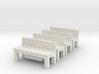 4 x Benches Nm 1:160 3d printed 