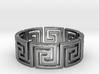Greek Ring Silver - size 7.25 3d printed 